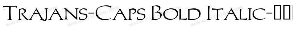 Trajans-Caps Bold Italic字体转换